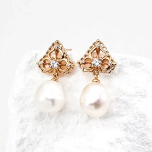 Lustrous Pearl & Zircon Sterling Silver Earrings 02 lustrous-pearl-zircon-sterling-silver-earrings-02