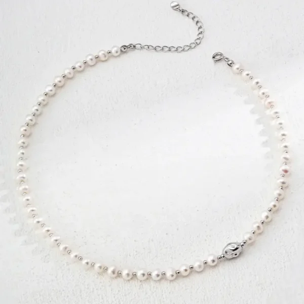 French Simple Natural Pearl Necklace - Image 2