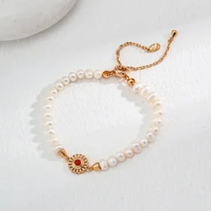Natural Pearl Black Onyx Bracelet