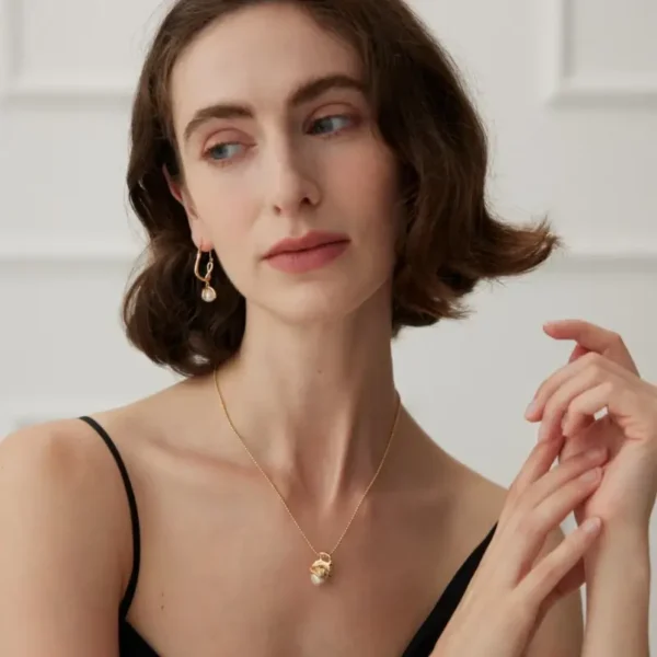 Natural Pearl Necklace Detachable - Image 3