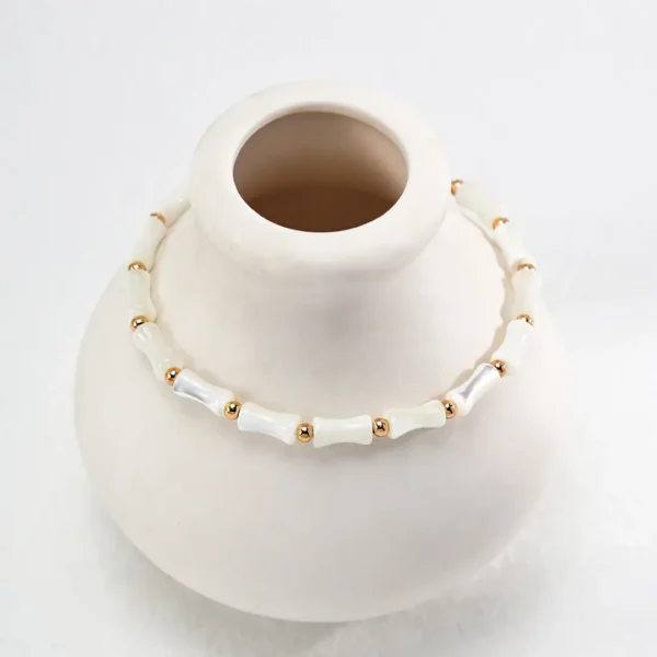 Bamboo-Segment Shell Bracelet 02