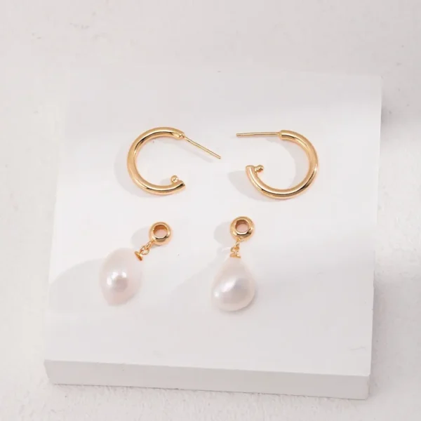 Baroque Pearl Earrings 02