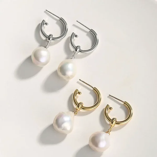 Baroque Pearl Earrings 03