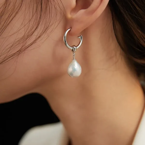 Baroque Pearl Earrings 05