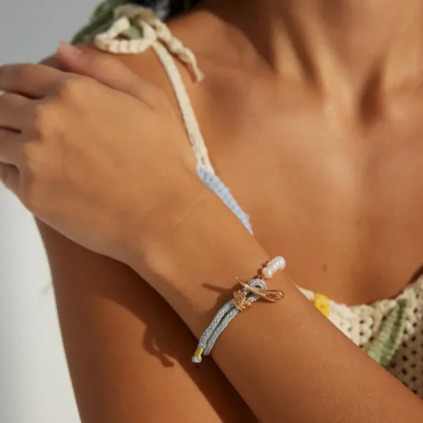 Chinese-Style Natural Pearl Bracelet 05
