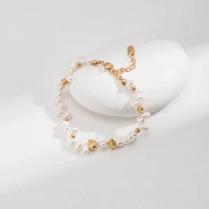 Delicate Luminescence Natural Pearl Bracelet 01