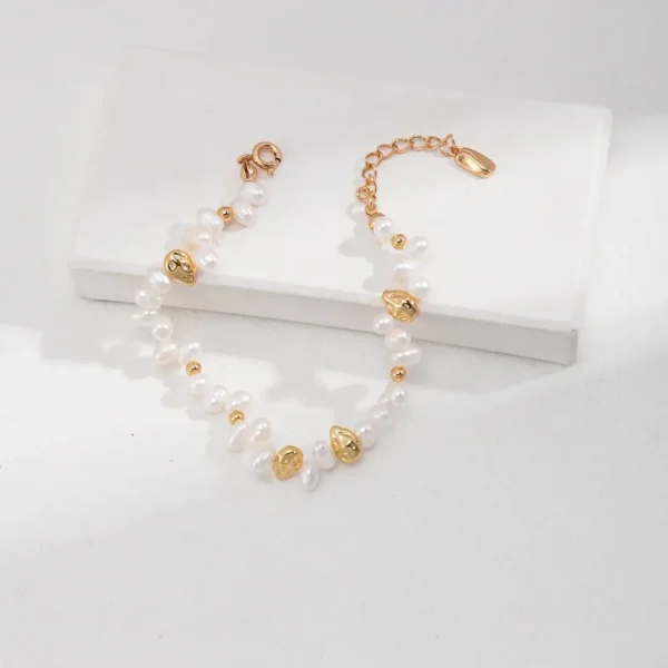 Delicate Luminescence Natural Pearl Bracelet 03