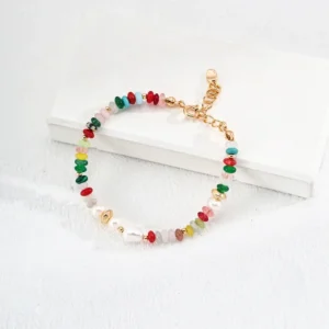 Dopamine Colorstone Pearl Bracelet 01