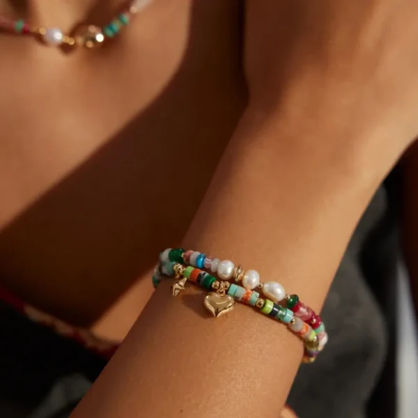 Dopamine Colorstone Pearl Bracelet 04
