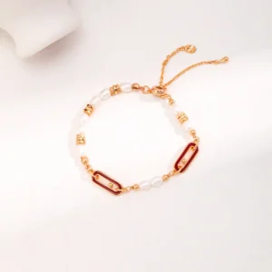 Enamel Pearl Bracelet 02