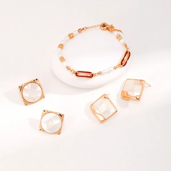 Enamel Pearl Bracelet 05