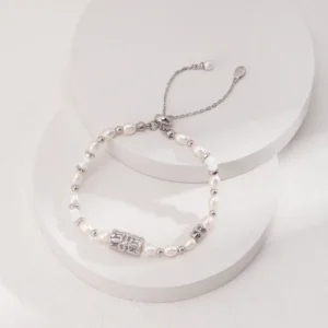 Gemstone Sterling Silver Pearl Bracelet 02 Gemstone Sterling Silver Pearl Bracelet 02