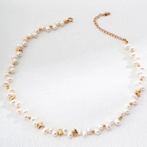 Gradual Elegance Natural Pearl Necklace 01
