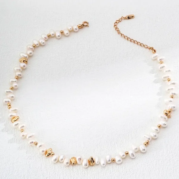 Gradual Elegance Natural Pearl Necklace 01
