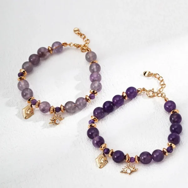 Lavender Amethyst & Zircon Bracelet 03
