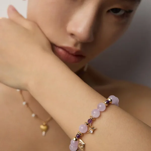 Lavender Amethyst & Zircon Bracelet 06