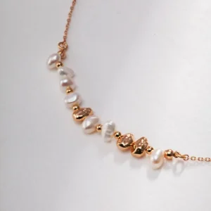 Minimalist Serenity Sterling Silver Pearl Necklace 02 Minimalist Serenity Sterling Silver Pearl Necklace 02