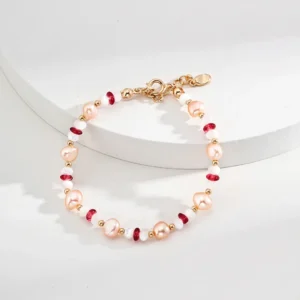 Mother-of-Pearl Ruby Bracelet 01