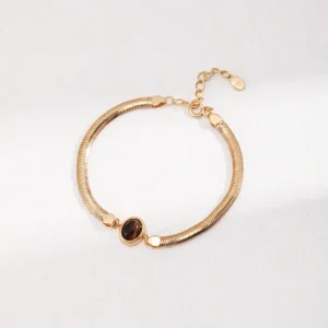 Natural Lapis Lazuli & Tiger Eye Bracelet 01