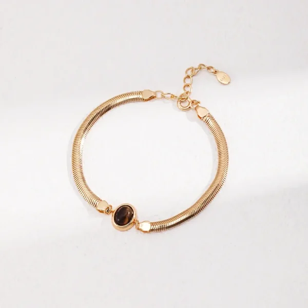 Natural Lapis Lazuli & Tiger Eye Bracelet 01