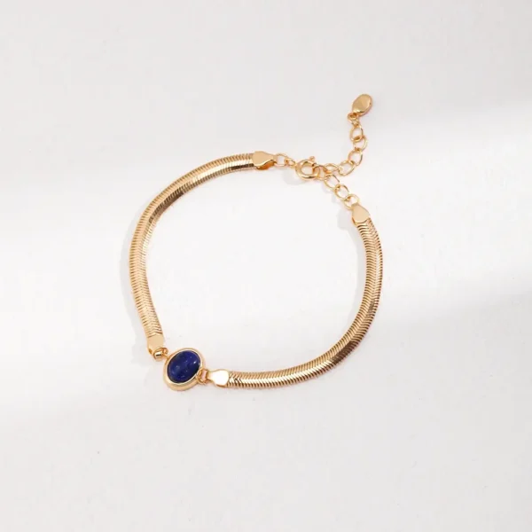 Natural Lapis Lazuli & Tiger Eye Bracelet 02