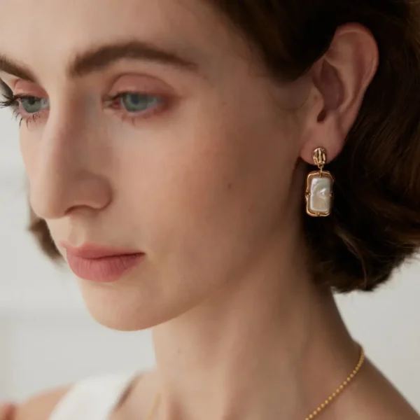 Natural Pearl Earring Drops 05