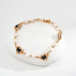 Onyx Pearl Bracelet 01