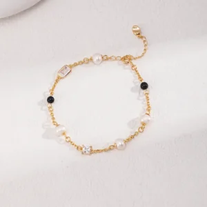 Onyx Pearl Bracelet 01