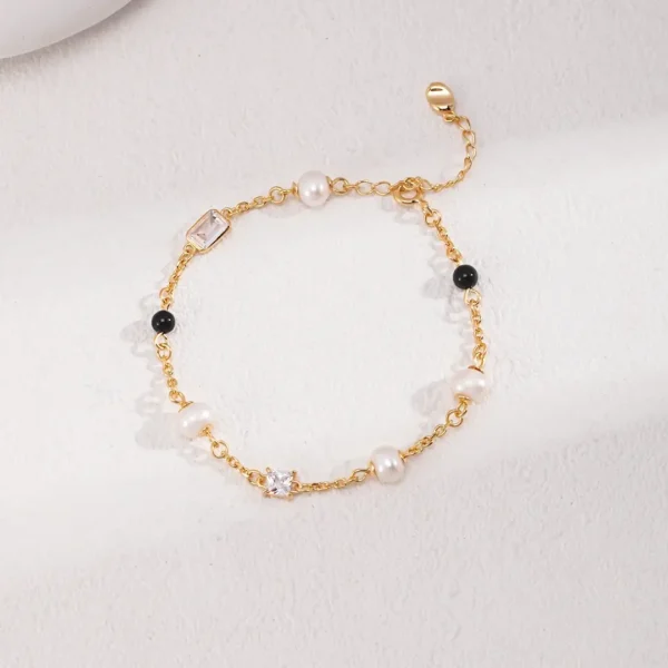 Onyx Pearl Bracelet 01