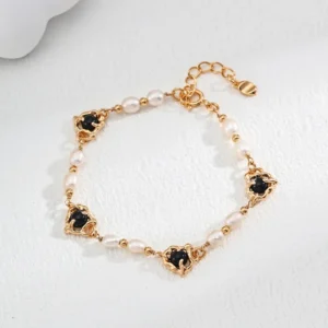 Onyx Pearl Bracelet 02