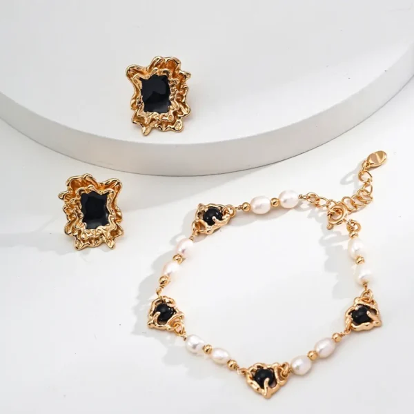 Onyx Pearl Bracelet 03
