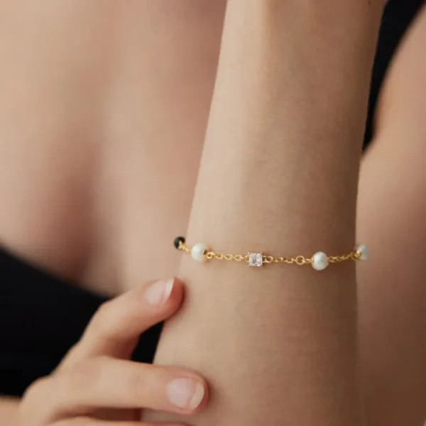 Onyx Pearl Bracelet 04