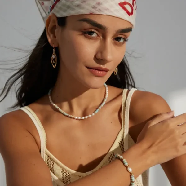 Shoushan Stone Pearl Bracelet 06