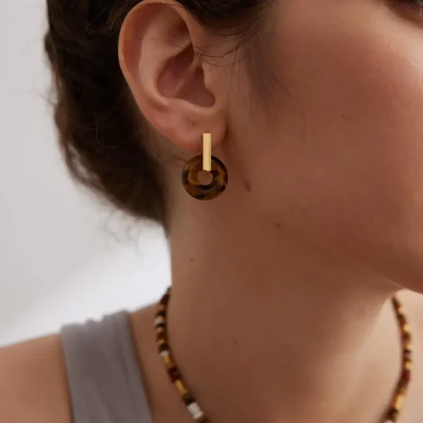 Tiger‘s Eye Earrings Studs 06